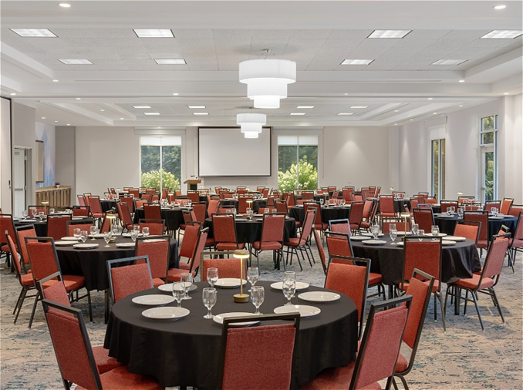 Ballroom event and meeting space at our Greensboro hotel near High Point.